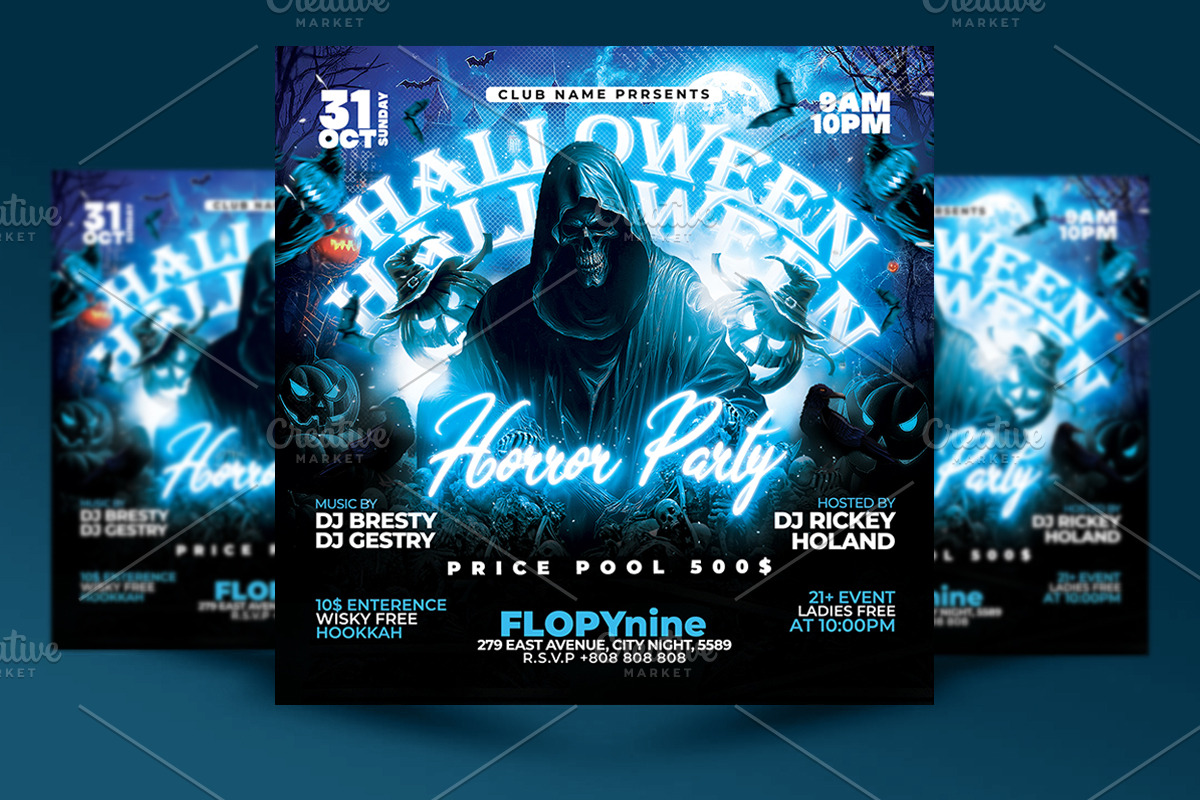 Halloween Flyer Template, a Flyer Template by RTXdesinger99 (Photo 1 of 3)