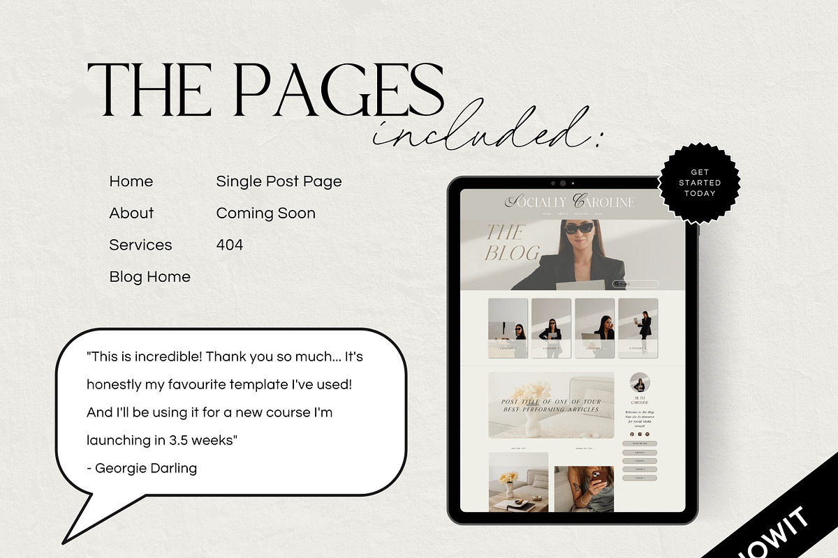 Social Media Website Template Showit, a Websites & App Template by Field Digital (Photo 3 of 11)