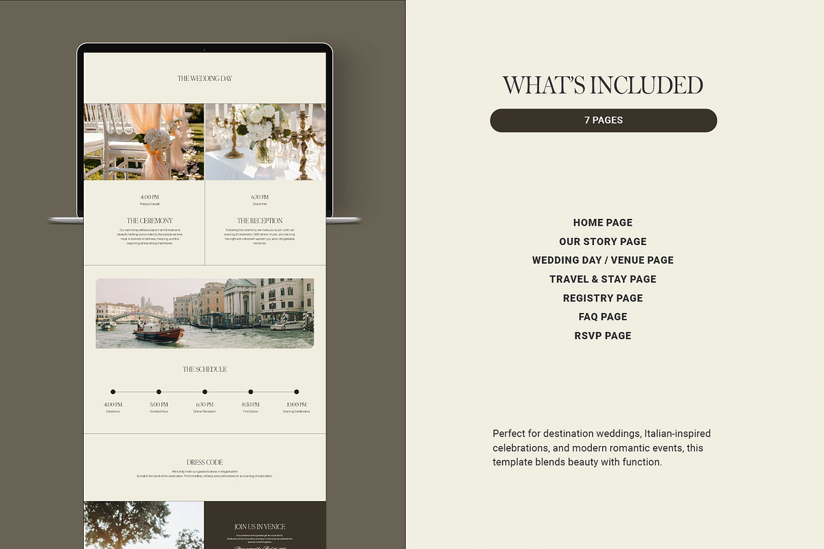 Destination Wedding Website Template, a Squarespace Template by 3.14&Co (Photo 4 of 9)