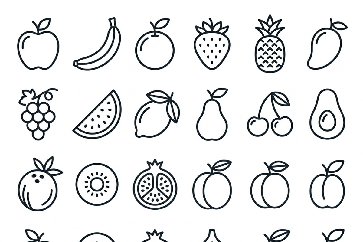 42 Farmers Market Icon Set, an Outline Icon by adenpinkstore (Photo 5 of 11)