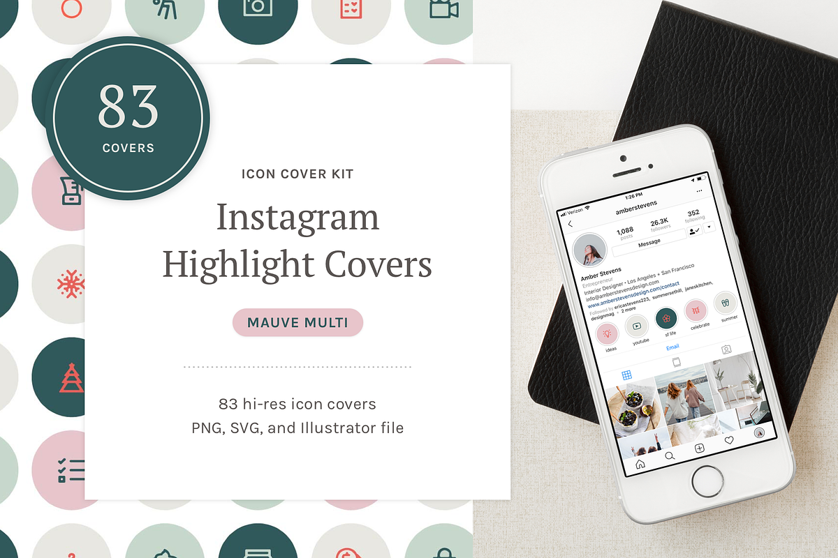 Instagram Highlights Icon Kit, a Graphic by Loh Studio (Photo 1 of 3)