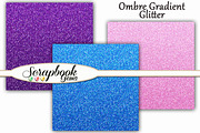 100 Colors Glitter Ombre Papers, a Pattern Graphic by Scrapbook Gems (Thumbnail 2 of 2)