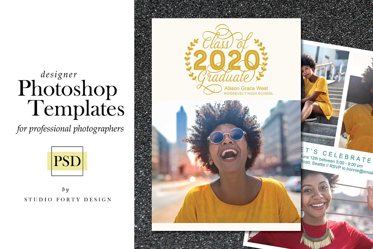 Laurel Graduation Announce G101, an Invitation Template by Studio Forty Design (Photo 1 of 5)