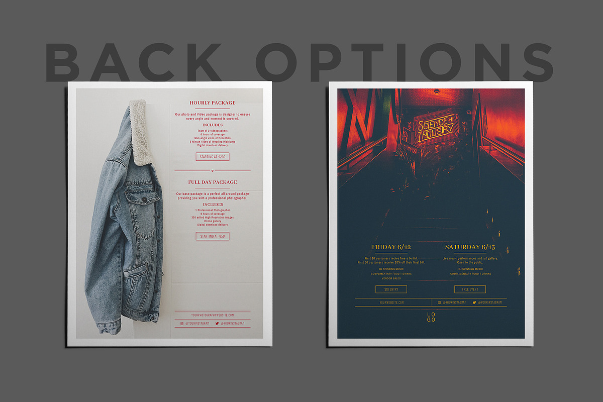 Minimal Event Flyers AI+PSD 7 in 1, a Flyer Template by Everyday Monster Creative (Photo 6 of 6)