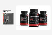 Medical Supplement Bottle Mockup, a Packaging Mockup by Ram Studio LLC (Thumbnail 10 of 15)