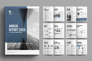Annual Report Brochure Template, a Brochure Template by E-Type