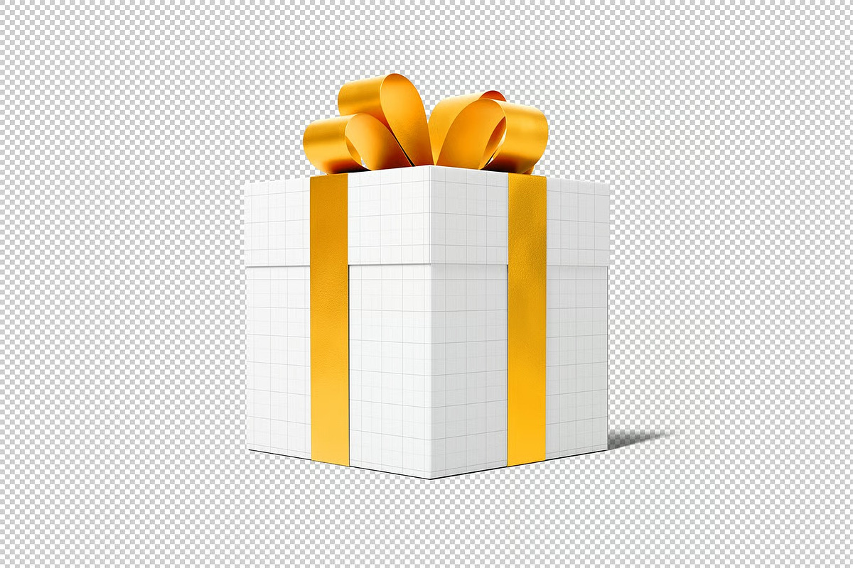 Gift Box Mockup, a Packaging Mockup by zpackcreative (Photo 2 of 4)