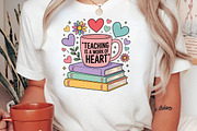 Teaching Is A Work Of Heart Teacher, a Seasonal Illustration by DreamPrint404 (Thumbnail 5 of 6)