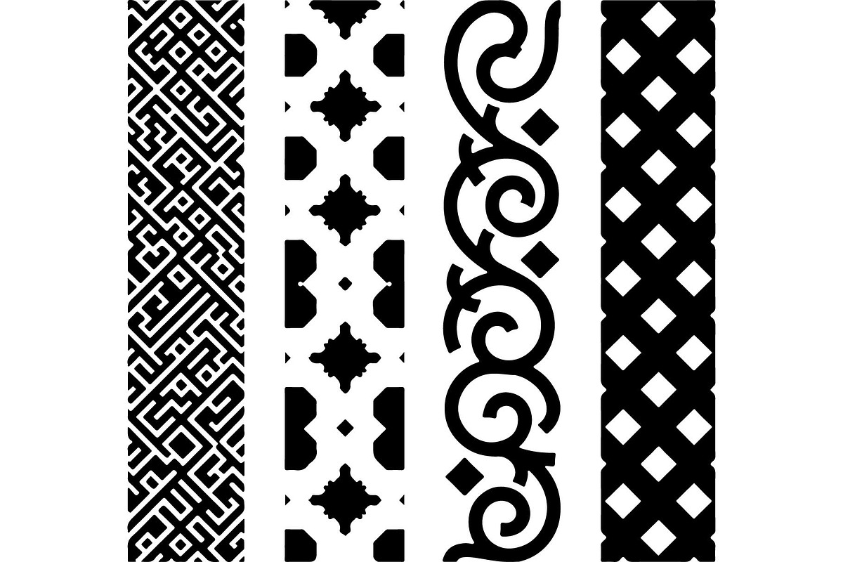Geometric Pattern Panel Set, an Object Graphic by abu67222 (Photo 3 of 13)