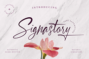 Signastory, a Script Font by SusiType (Thumbnail 1 of 8)