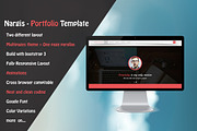 Nargis - Responsive Portfolio Theme, a Bootstrap Template by Pentaclay (Thumbnail 2 of 2)