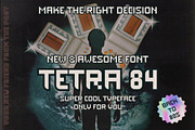 TETRA 84 80s font typeface tetris, a Font by Fat Hamster (Thumbnail 2 of 6)