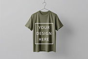 T-Shirt Mockup - Olive Edition, a Shirt Mockup by ForhadGFX (Thumbnail 11 of 12)