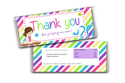 Gymnastics Candy Bar Wrappers, a Stationery Template by Pinkinks (Thumbnail 1 of 2)