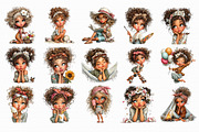 Watercolor Summer Girls Clipart, an Illustration by Libby Wishes (Thumbnail 7 of 7)