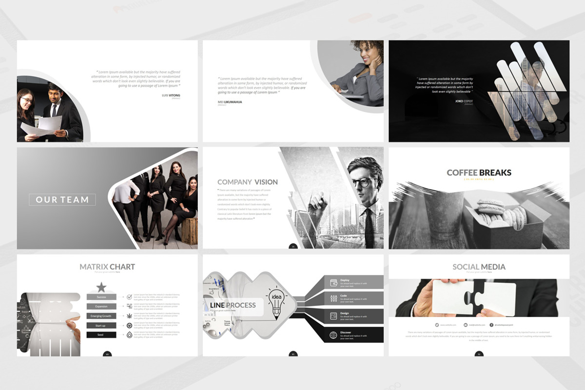 Kuro Powerpoint Template, a Presentation Template by Dedijuniadi (Photo 3 of 5)