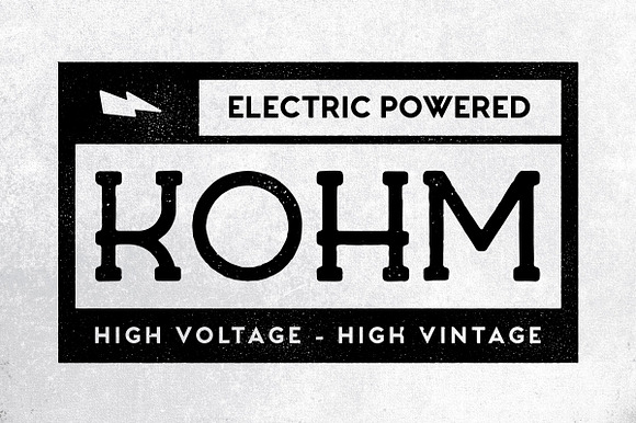 Kohm - Vintage Font preview 8