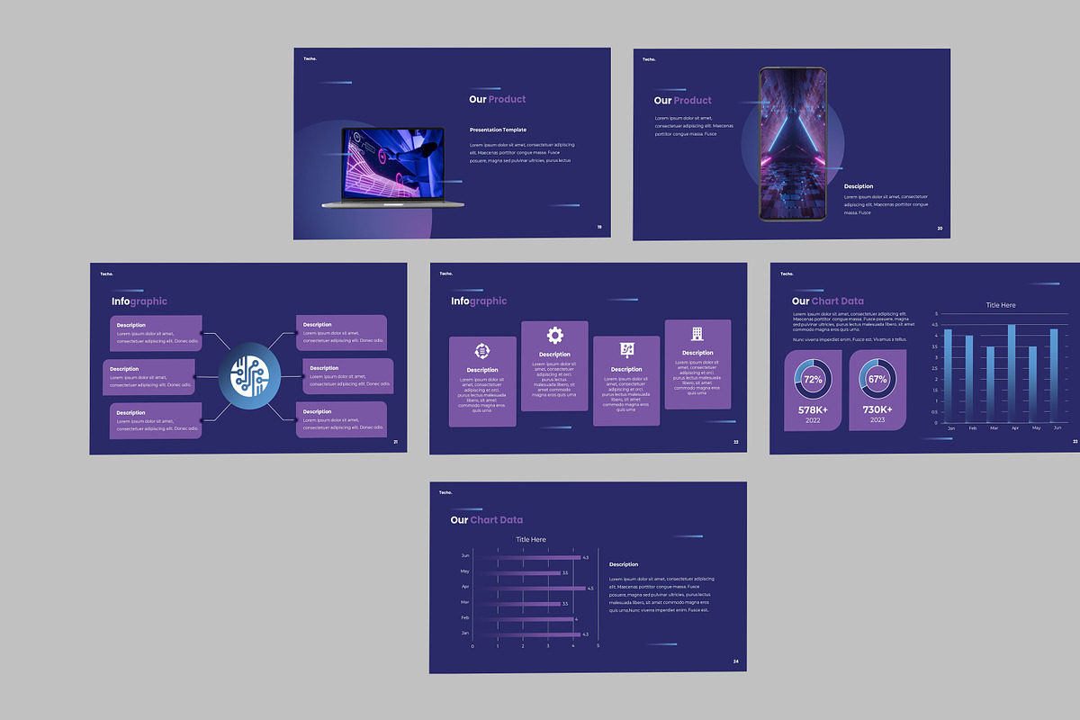 Techo Presentation PPT, a Presentation Template by Recreative (Photo 5 of 6)