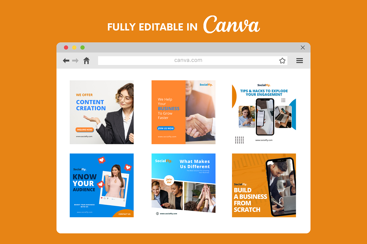 Instagram Templates-Digital Agencies, a Social Media Template by Parrot Designs (Photo 3 of 5)