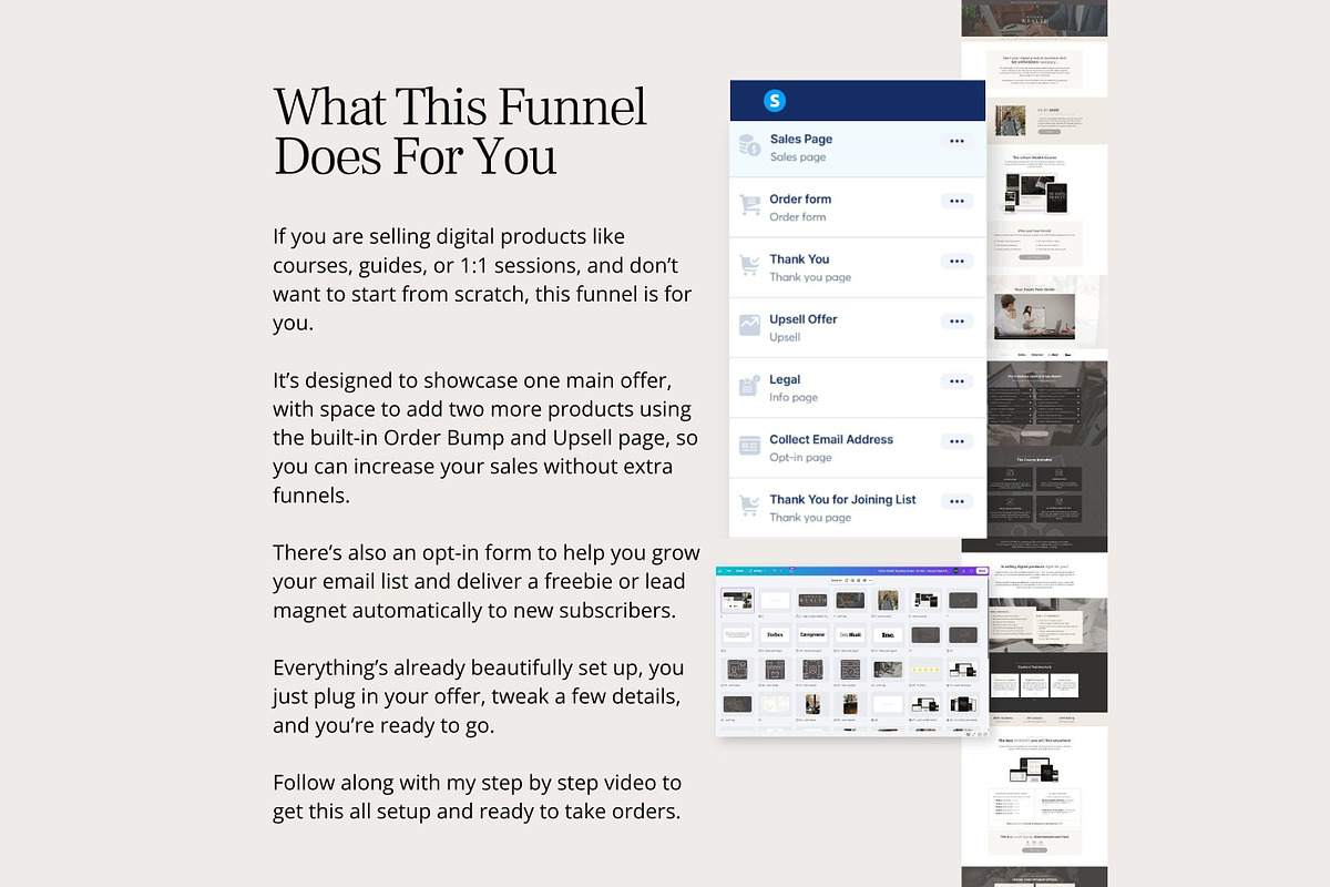 Systeme.io Urban Wealth for Men, a Landing Page Template by Hayley's Digital Hub (Photo 2 of 10)
