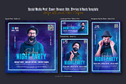 Music Night Party Social Media Set, a Social Media Template by Creative_View (Thumbnail 4 of 8)