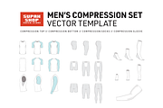 Men's Compression Vector Template, a Bottom Mockup by Supah Shop (Thumbnail 1 of 5)