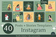 Girls Empowerment Instagram Quotes, a Social Media Template by Clairee Design Studio (Thumbnail 1 of 7)