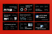 Black Red Annual Report PPT, a Presentation Template by graphicook (Thumbnail 3 of 5)