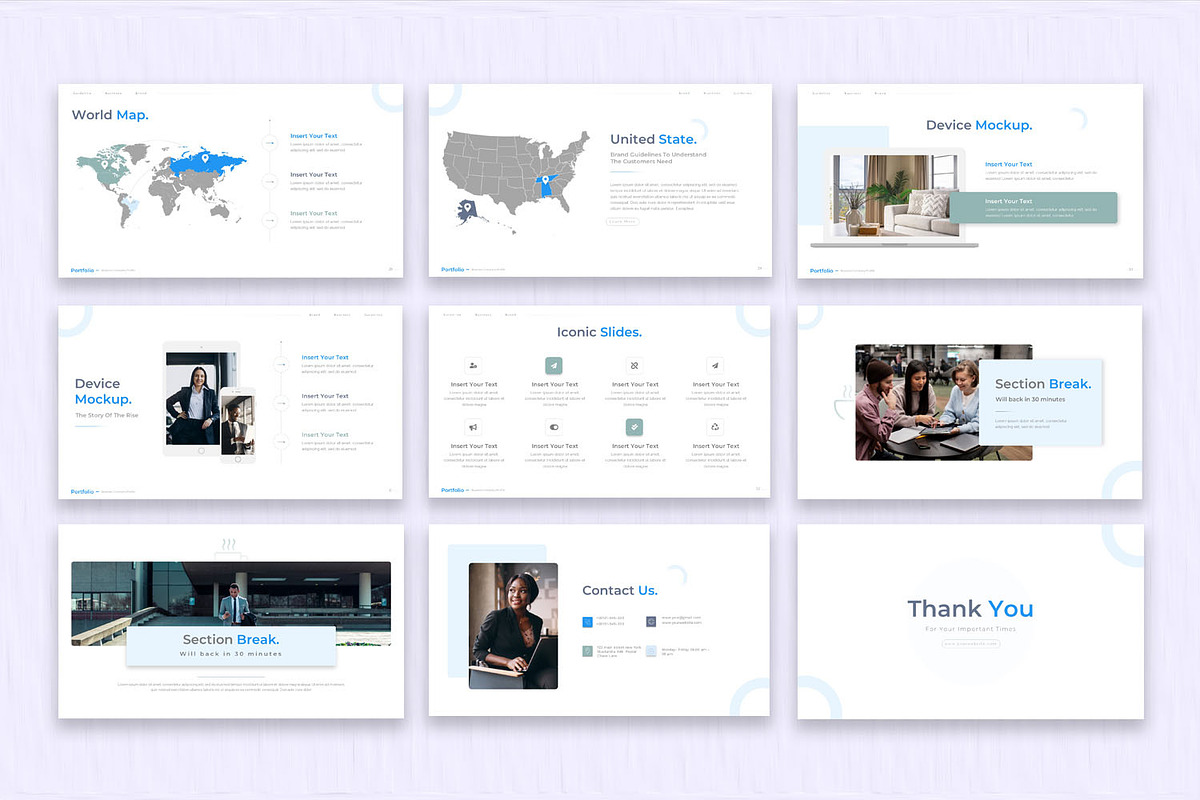 Minimal Portfolio Presentation Slide, a Presentation Template by SlideStack (Photo 5 of 5)