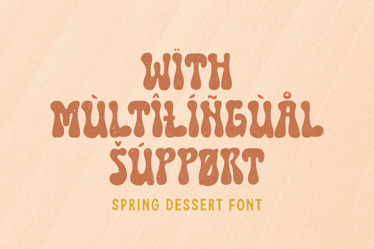 Spring Dessert - A Stylish Retro, a Font by Littlehand (Photo 9 of 9)