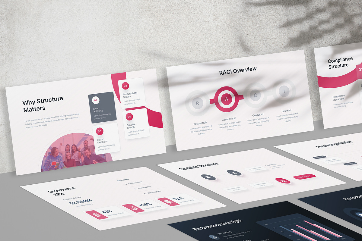 Organization Structure PowerPoint, a Presentation Template by New Coral Design (Photo 6 of 6)