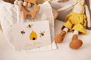 Bees, Honey Cartoon Vector Set, an Object Illustration by Elena Dorosh (Thumbnail 13 of 14)