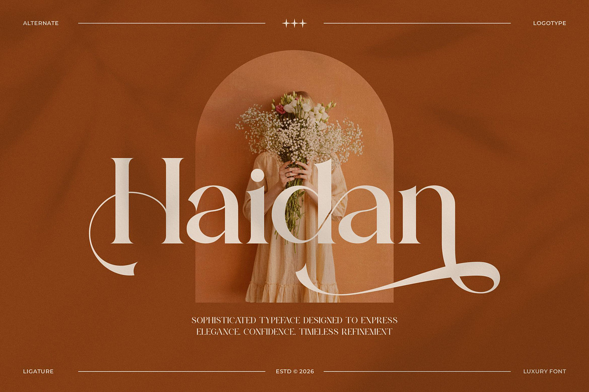 Haidan || Moden Classy Serif Font, a Serif Font by Ermedia Studio (Photo 1 of 10)