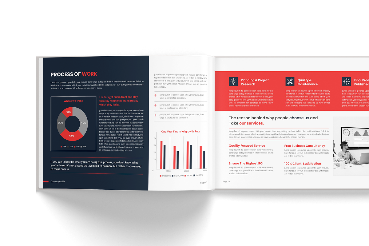 Horizontal Brochure Template, a Brochure Template by TheBrightGrap (Photo 7 of 13)