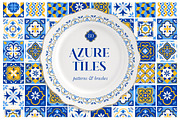 Azure Tiles Patterns & Brushes, a Pattern Graphic by Marish (Thumbnail 1 of 9)
