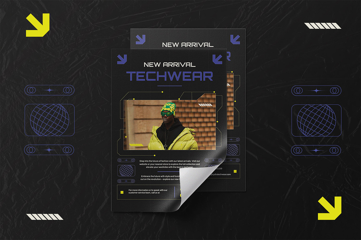 Neo Techwear - Flyer Template, a Flyer Template by StreaksideStd (Photo 2 of 3)