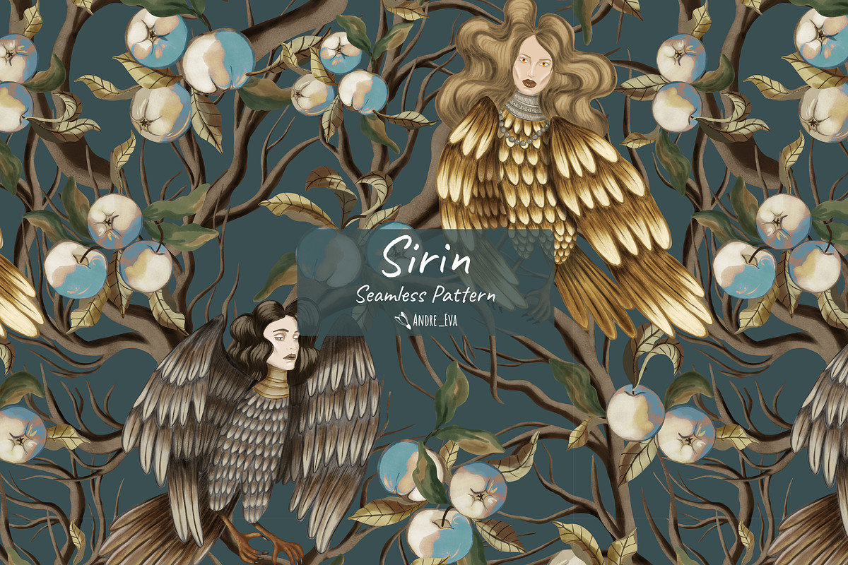 Sirin, a Pattern Graphic by Andre_Eva (Photo 1 of 7)