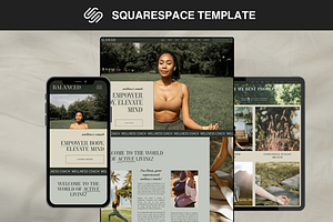 Wellness Coach Squarespace Website