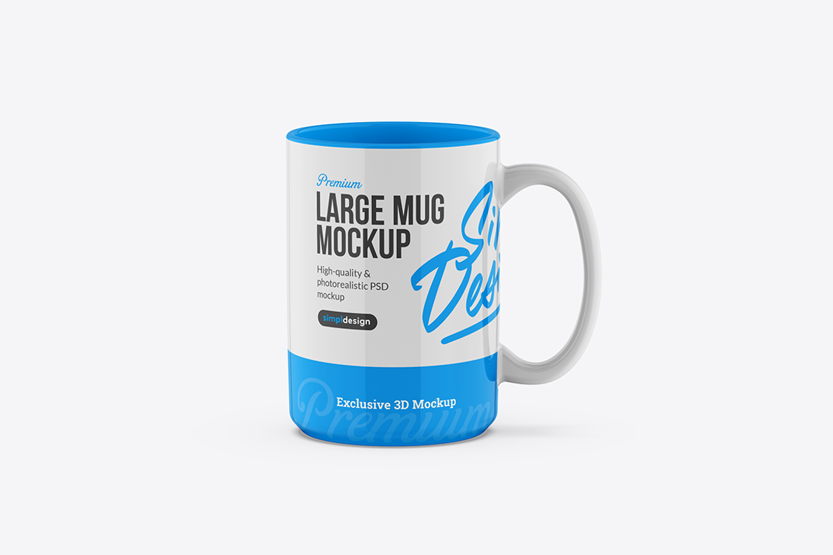 Large Mug Mockup, a Cups & Container Mockup by SimplDesign (Photo 5 of 5)