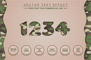 Military - Editable Text Effect