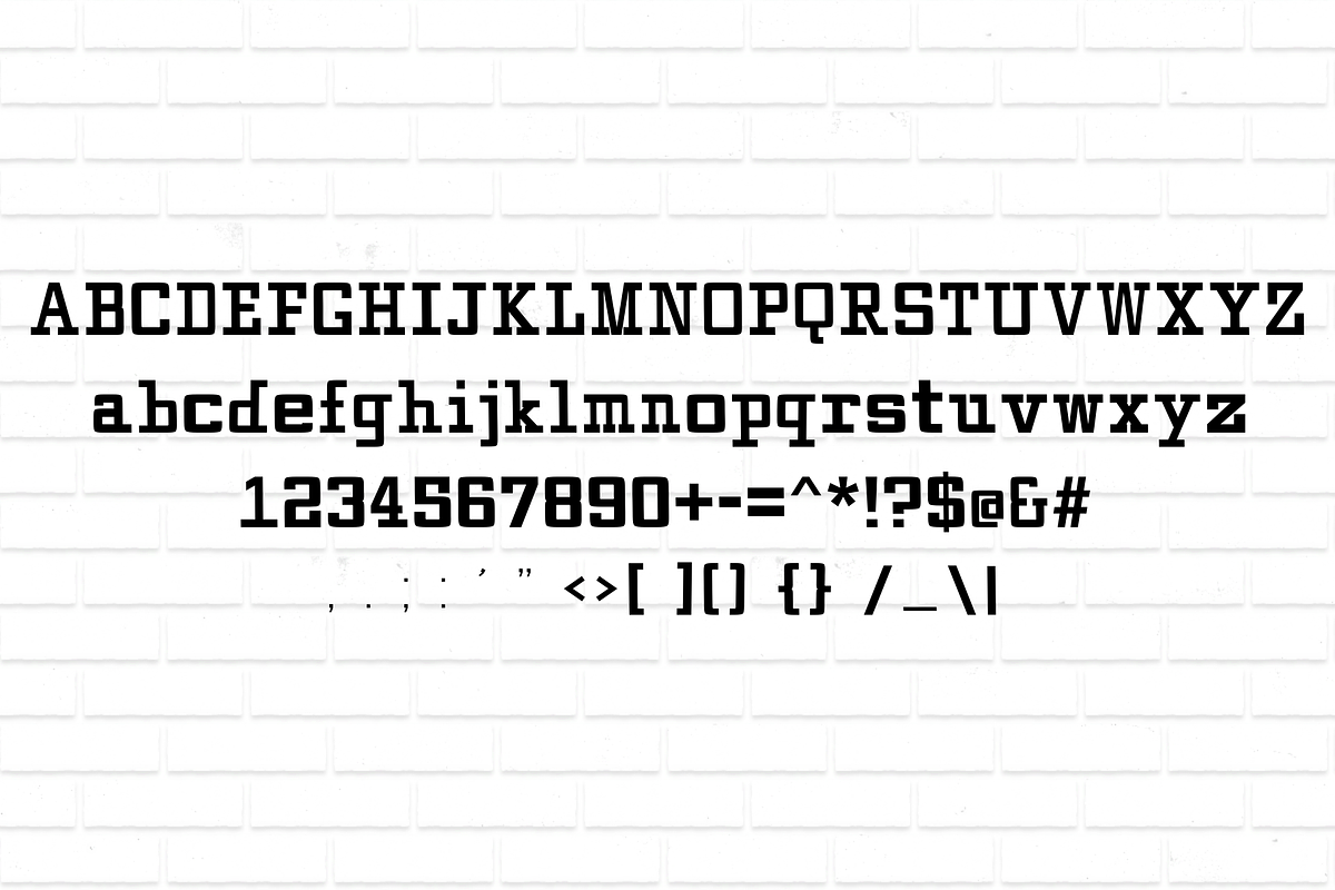 Bricky - Modern Typeface, a Serif Font by Made by Cap (Photo 3 of 8)