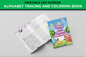 Alphabet Tracing And Coloring Book