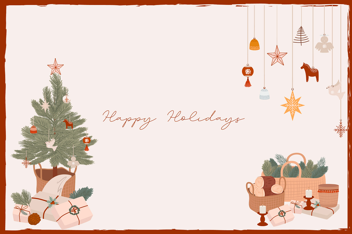 Boho Christmas, warm & cozy, a Seasonal Illustration by Mio Buono (Photo 16 of 17)