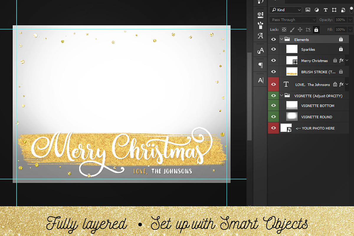 Christmas Photo Card Template, a Card Template by Nifty Template Studio (Photo 5 of 7)