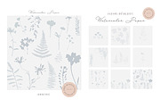 Watercolor floral fine art paper, a Texture Graphic by Anna Sokol (Thumbnail 4 of 18)