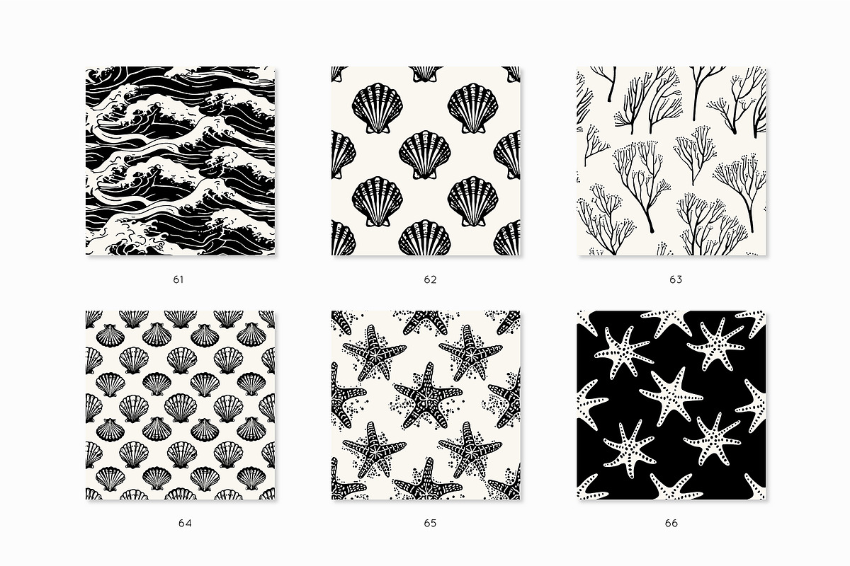 Underwater Seamless Patterns Bundle, a Pattern Graphic by Curly_Pat (Photo 13 of 15)