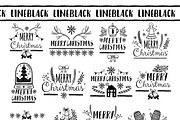 Merry christmas-doodle set, a Decorative Illustration by Moonflora (Thumbnail 3 of 9)