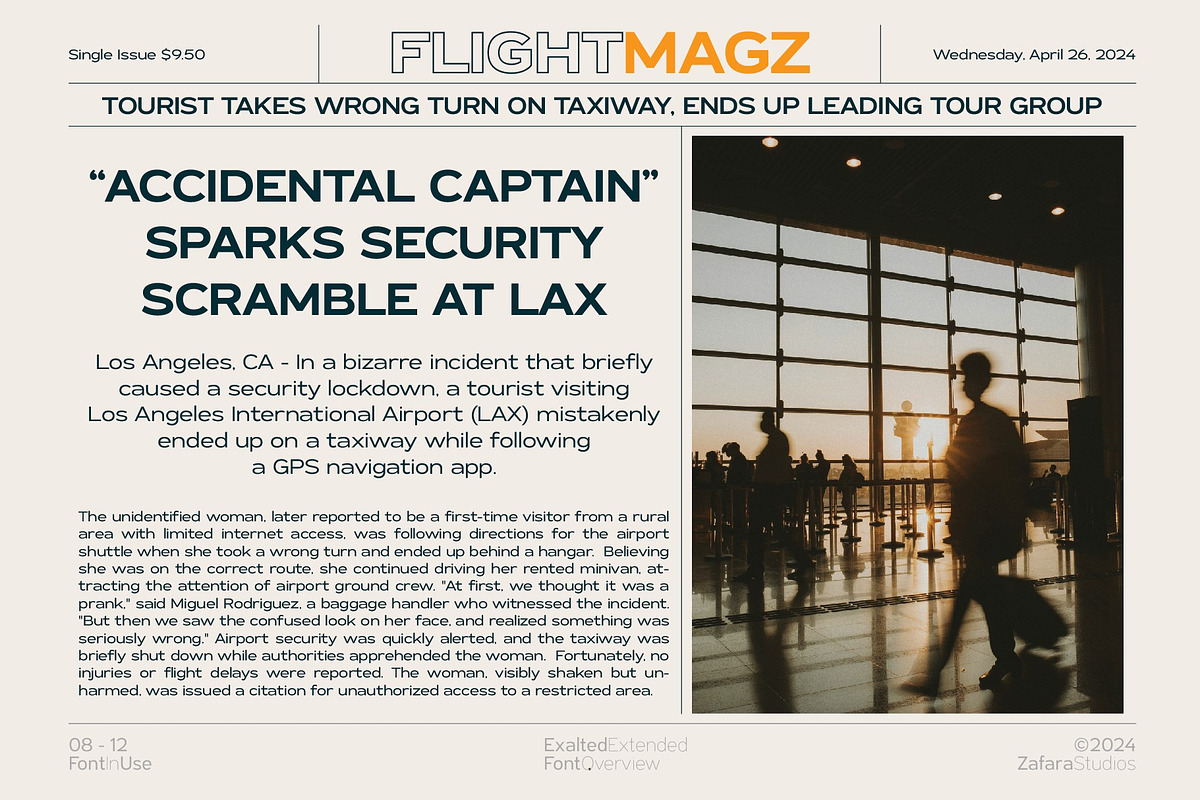 Exalted Extended, a Sans Serif Font by Zafara Studios (Photo 8 of 12)