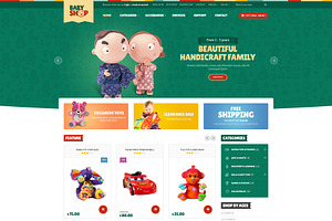 Babyshop- Website PSD