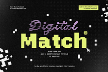 Digital Match - Pixel Font Duo